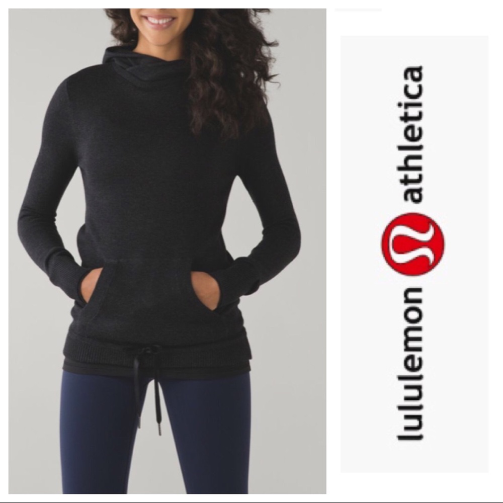 Lululemon Sweet Savasana Heathered Black Pullover